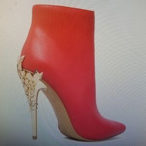 Red Glam Stiletto Bootie